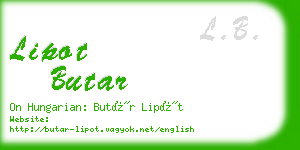 lipot butar business card